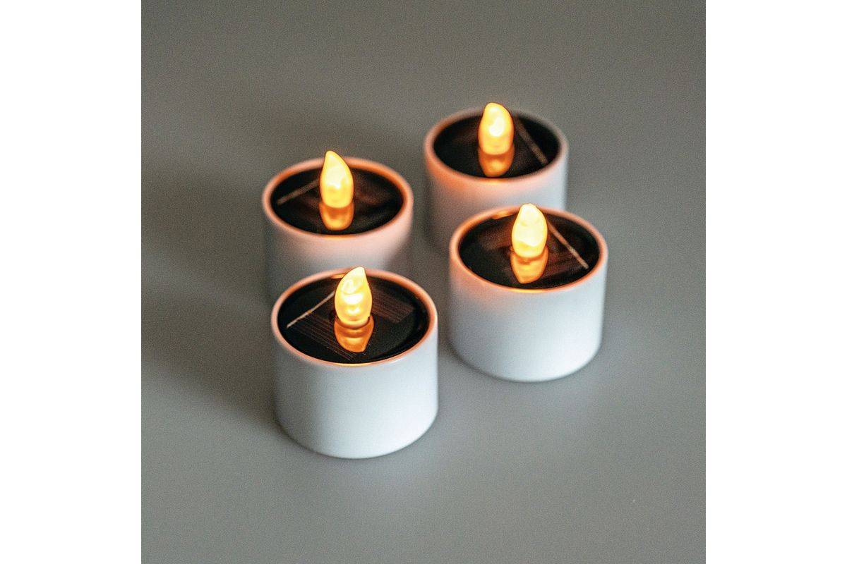 RealPower LED Solar Tealight STL-4, 4 stuks-1
