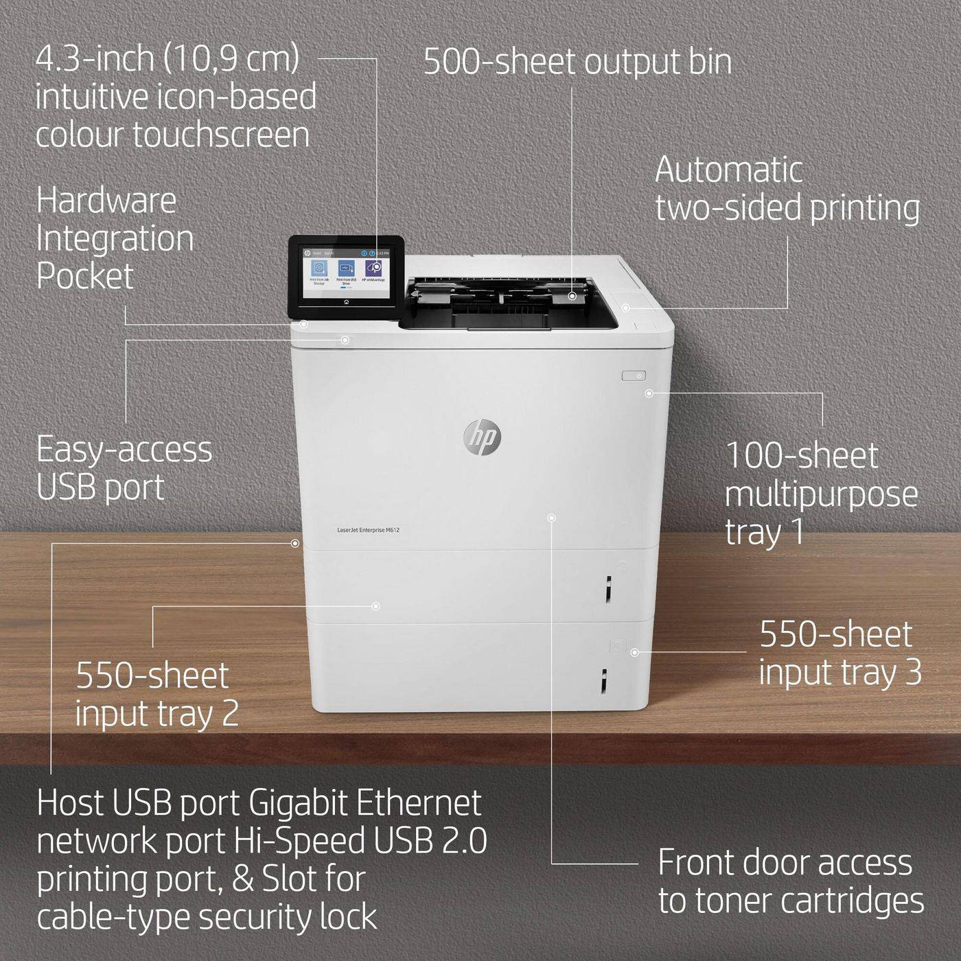 Symboolafbeelding voor HP LaserJet Ent M612DN Printer:EUR 7PS86A#B19