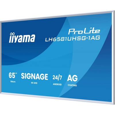 iiyama 65" Gallery Line met afneembaar wit frame, 3840x2160, UHD VA ELED-paneel, Haze 25% 500 cd/m², liggend en staand,-4