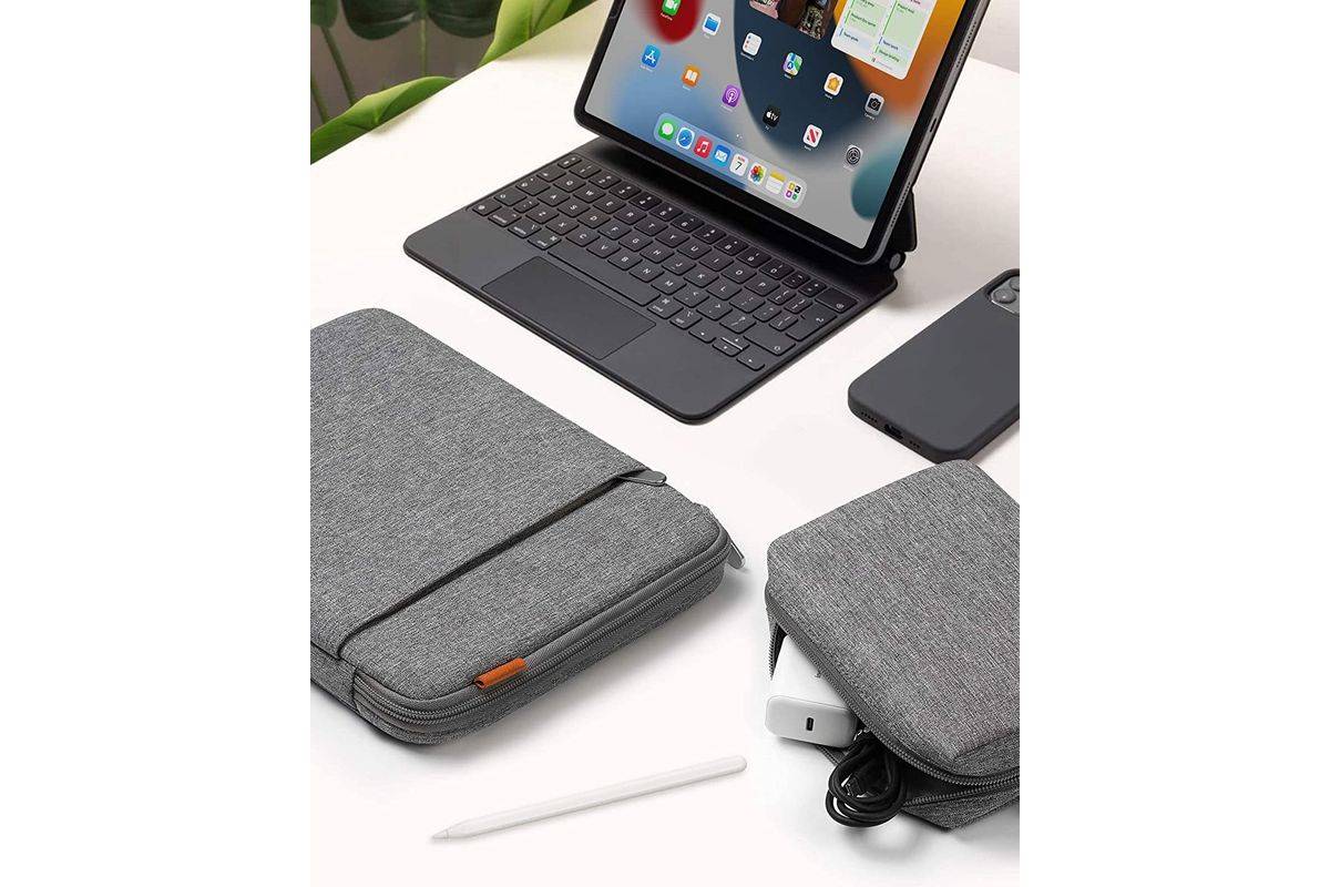 Inateck 13" laptoptas met accessoirevak LB01006/S1 grijs-2
