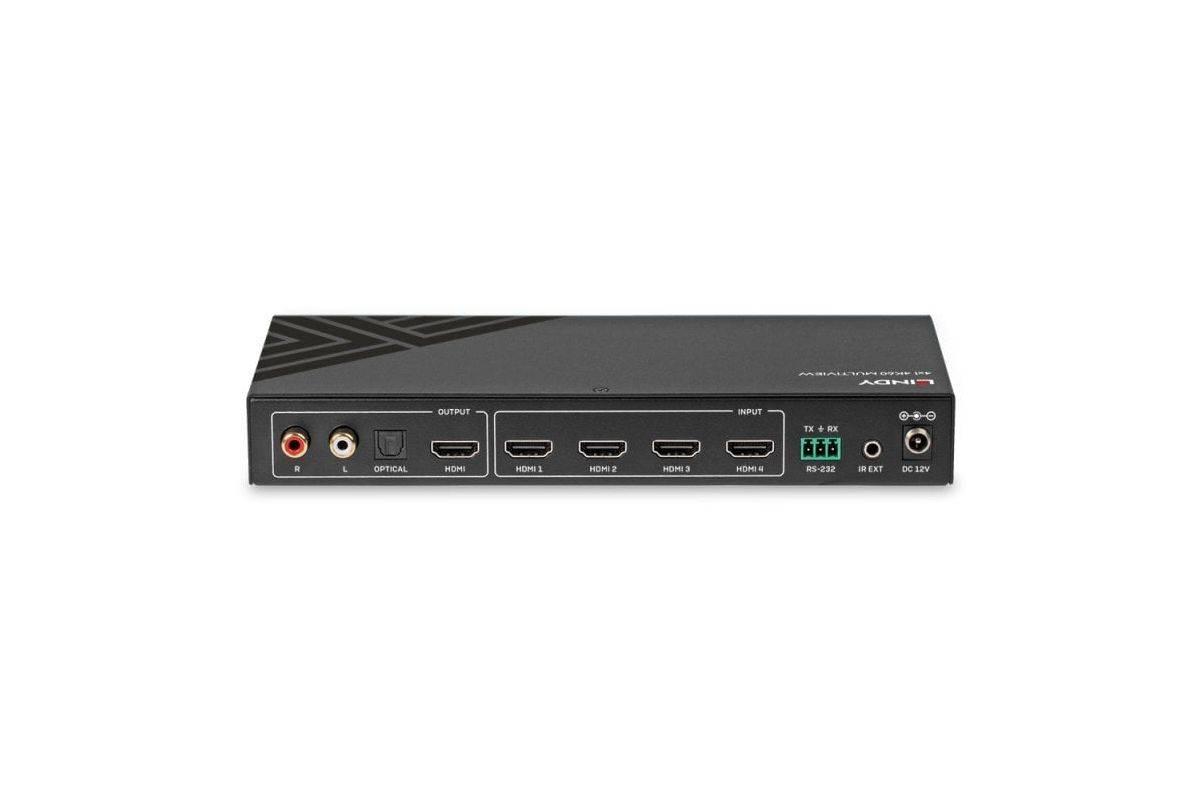 Lindy 4x1 4K60 HDMI Naadloze Multiview-schakelaar-2