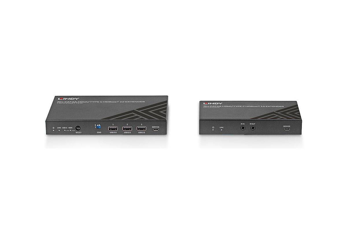 Lindy 38346 audio/video extender AV-zender & ontvanger Zwart-1