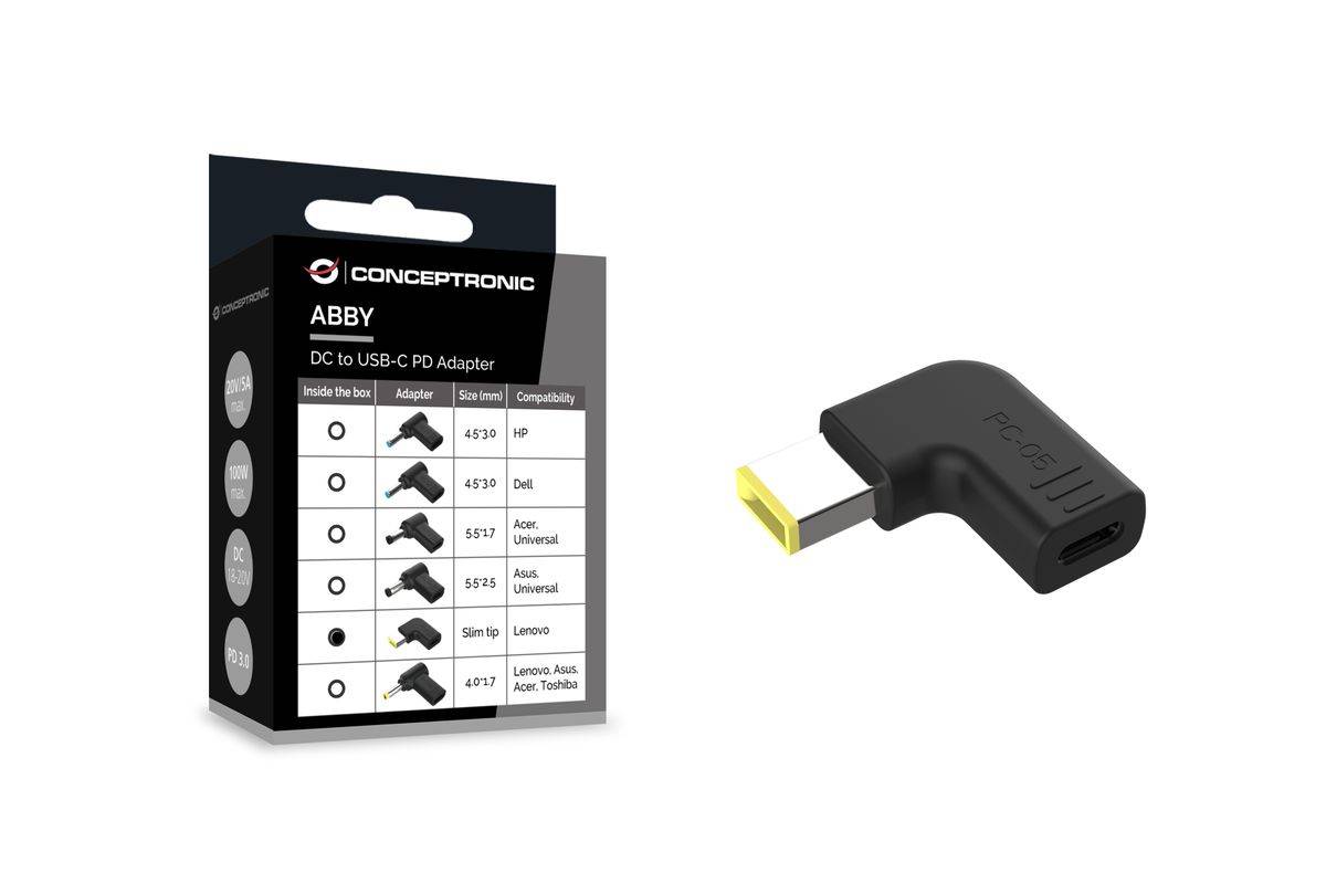 Conceptronic ABBY15PC05 laptopaccessoire, laptopvoedingsstekker-1