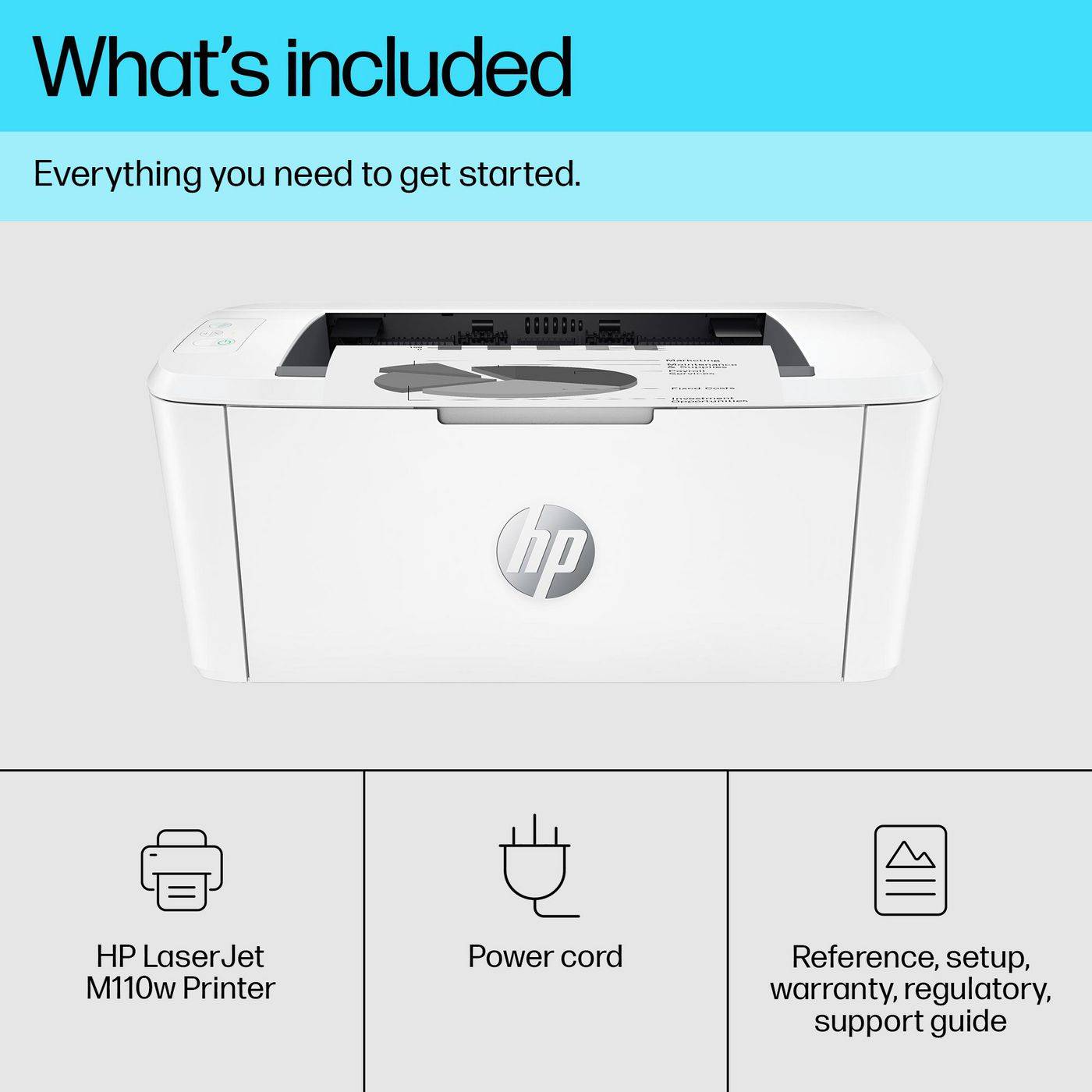 Laserjet M110W printer, zwart-3