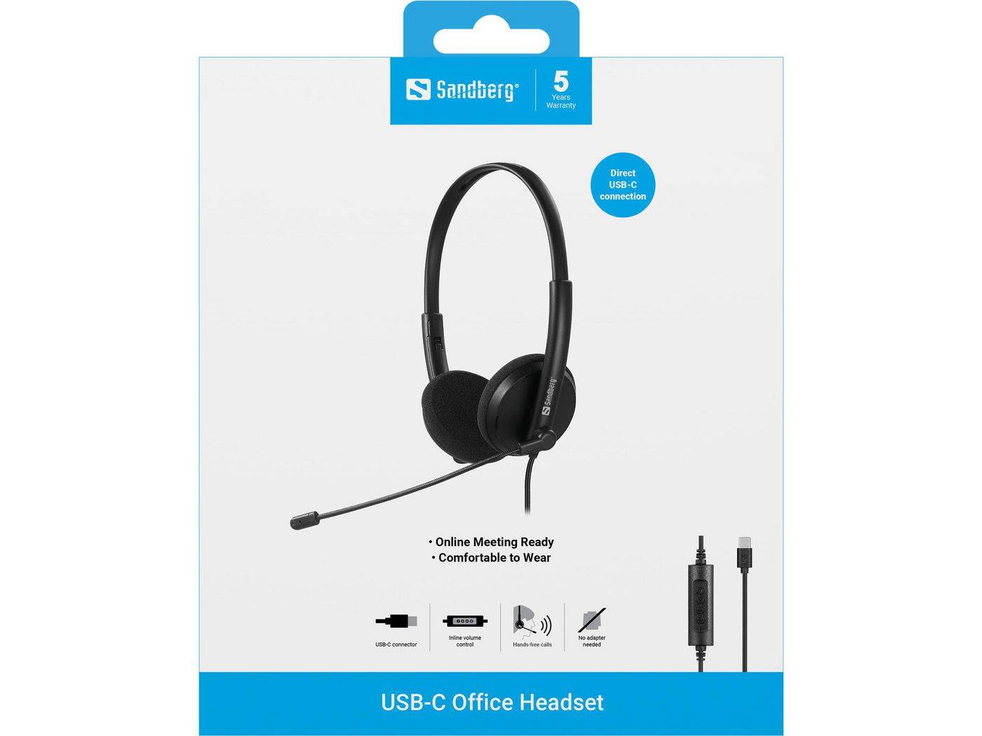 Sandberg USB-C kantoorheadset-4