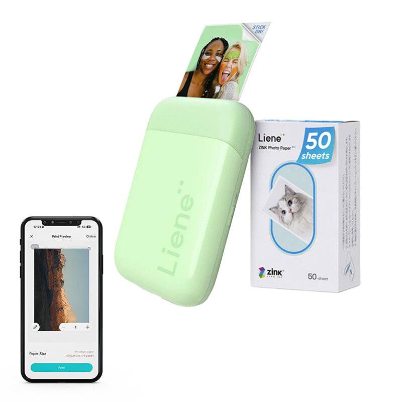 Liene - KW001-65024 - Liene Pearl 2x3" draagbare Fotodrucker (groen)-5