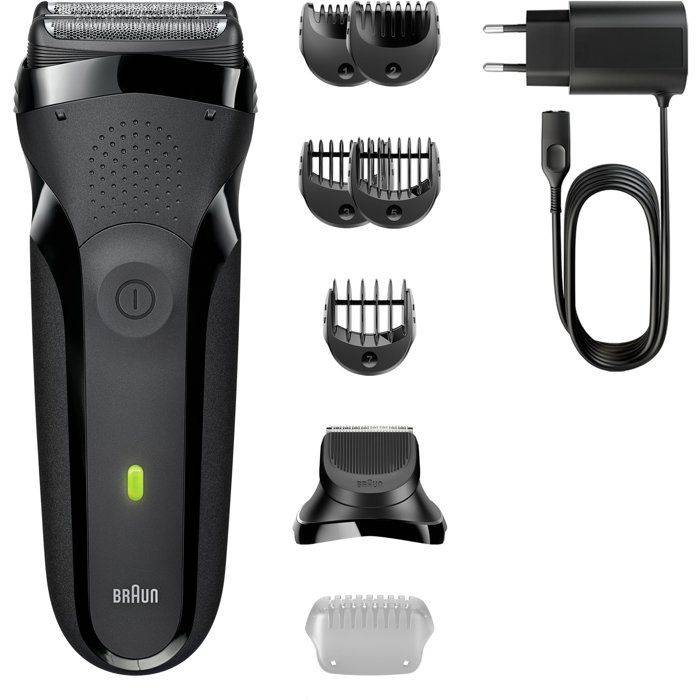 BRAUN Series 3 Elektrisch Scheerapparaat - Zwart - 30 minuten accuduur - 5 minuten snelladen 30-minute 5-minute-0