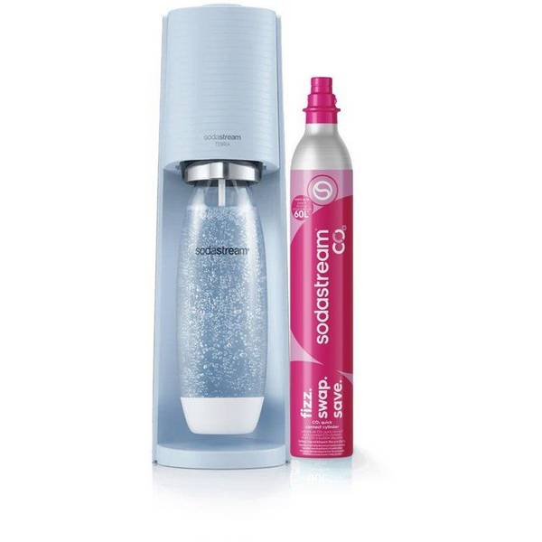 SODASTREAM Soda Maker - TERRA Blauw - 1 Vaatwasserbestendige Fles - 1 x 60 L Gas Navulling