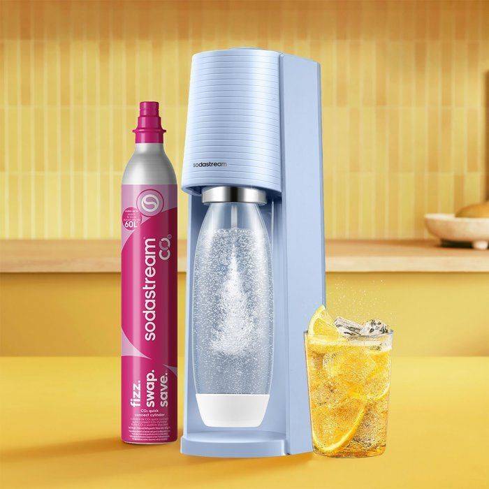 SODASTREAM Soda Maker - TERRA Blauw - 1 Vaatwasserbestendige Fles - 1 x 60 L Gas Navulling-1