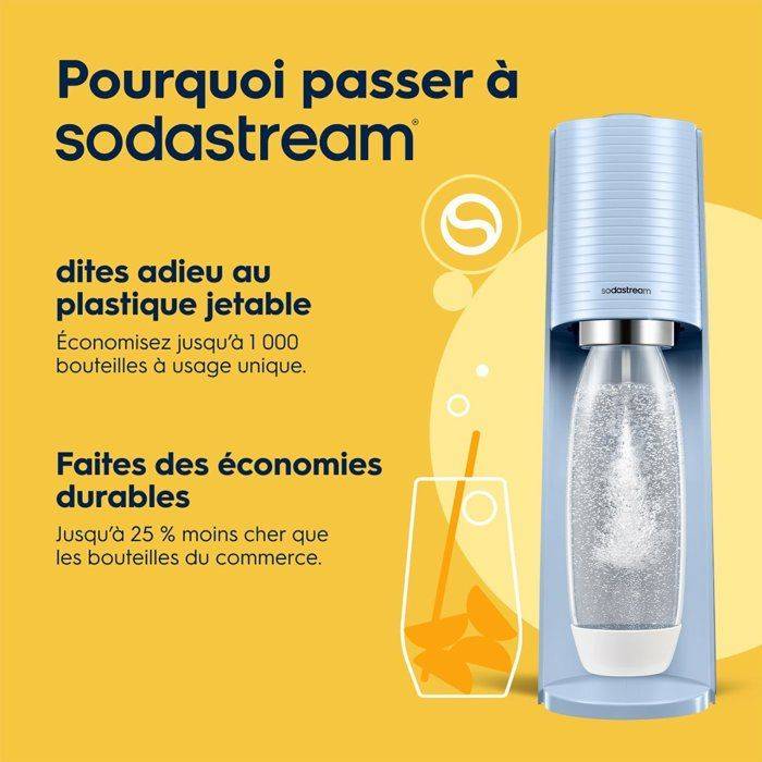 SODASTREAM Soda Maker - TERRA Blauw - 1 Vaatwasserbestendige Fles - 1 x 60 L Gas Navulling-3