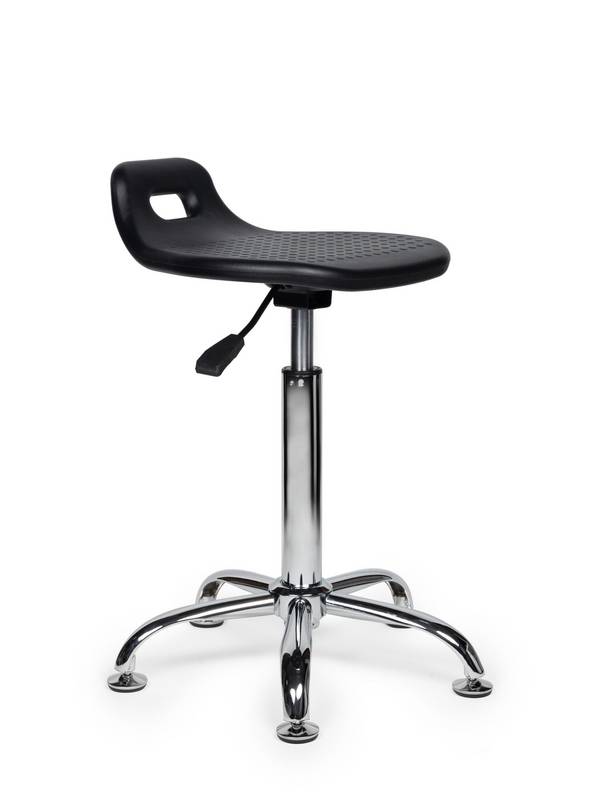 Ergonomische Stahulp Kruk Zwart