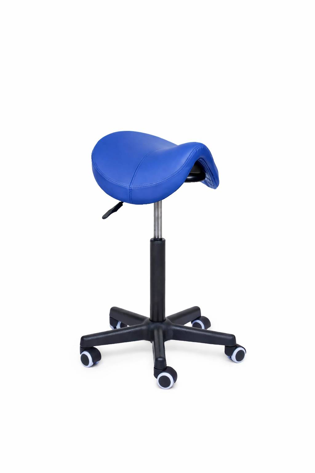 Ergonomische Zadelkruk Comfort Blauw op Wielen-1