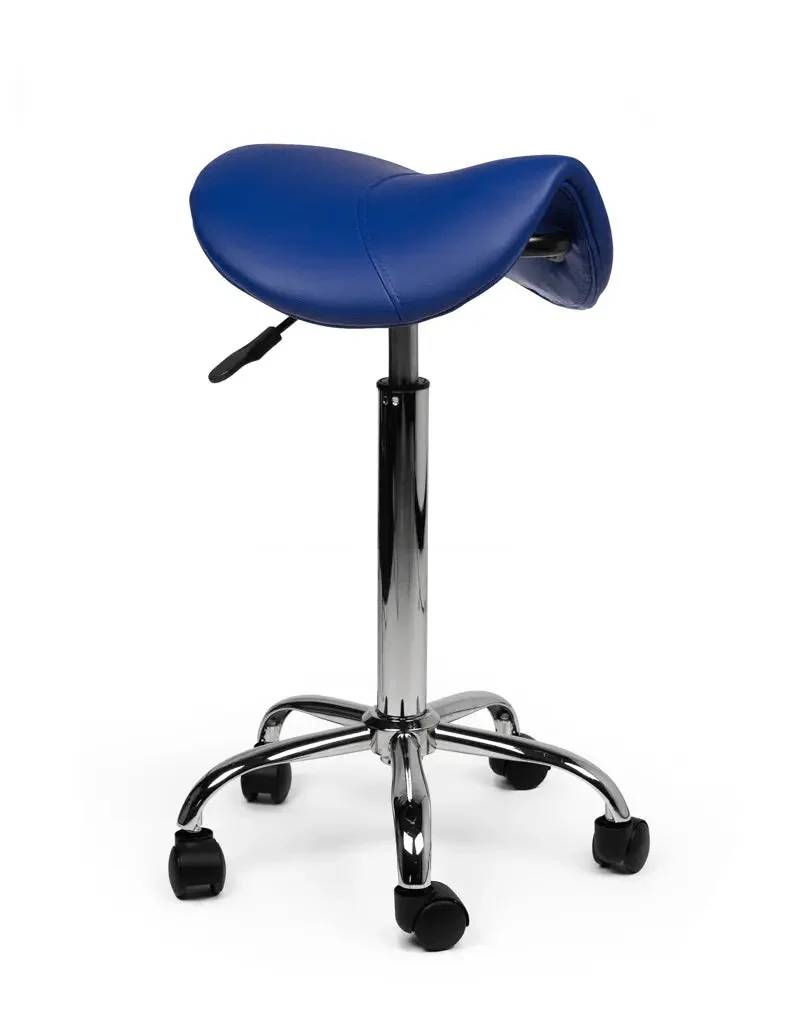 Ergonomische Zadelkruk Blauw Op Wielen-0