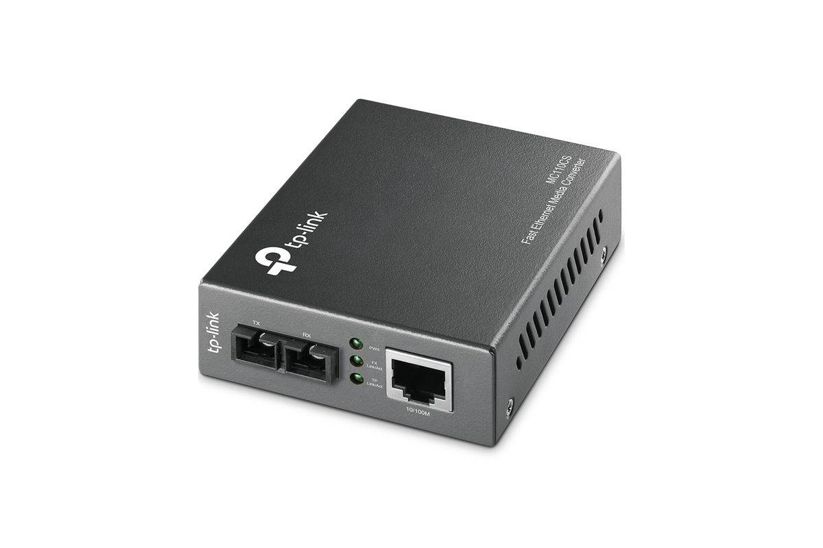 TP-Link MC110CS netwerkmediaconverter 1000 Mbit/s 1310 nm Zwart-0