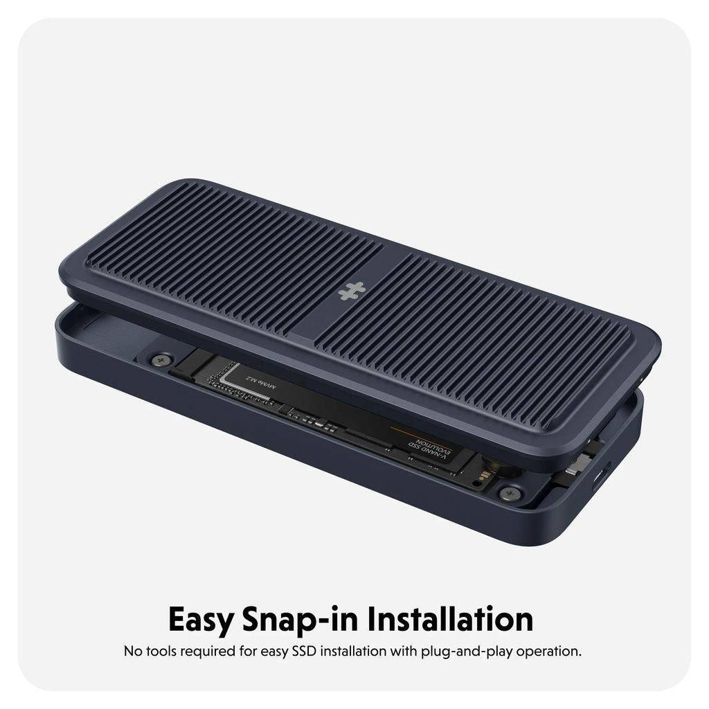 Targus HyperDrive EcoSmart" USB4 M.2 SSD-behuizing USB-C 4 40 GBit/s M.2 PCIe NVMe 2230, 2242, 2260, 2280 HD5001GL-5