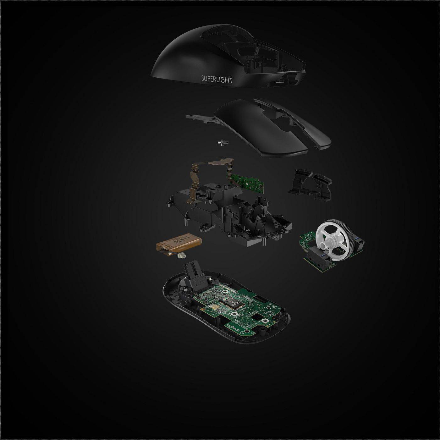 Symboolafbeelding voor Logitech PRO X SUPERLIGHT Gaming-muis Radiografisch Optisch Zwart 5 Toetsen 16000 dpi Oplaadbaar