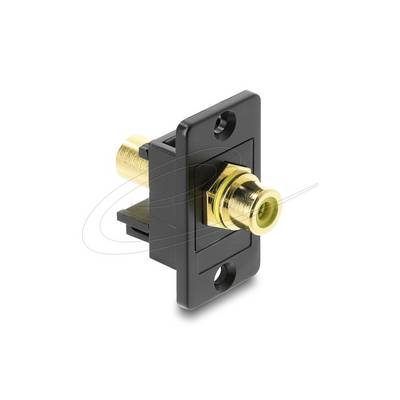 Delock Panel Mount RCA female RCA gold plated female yellow / black-0
