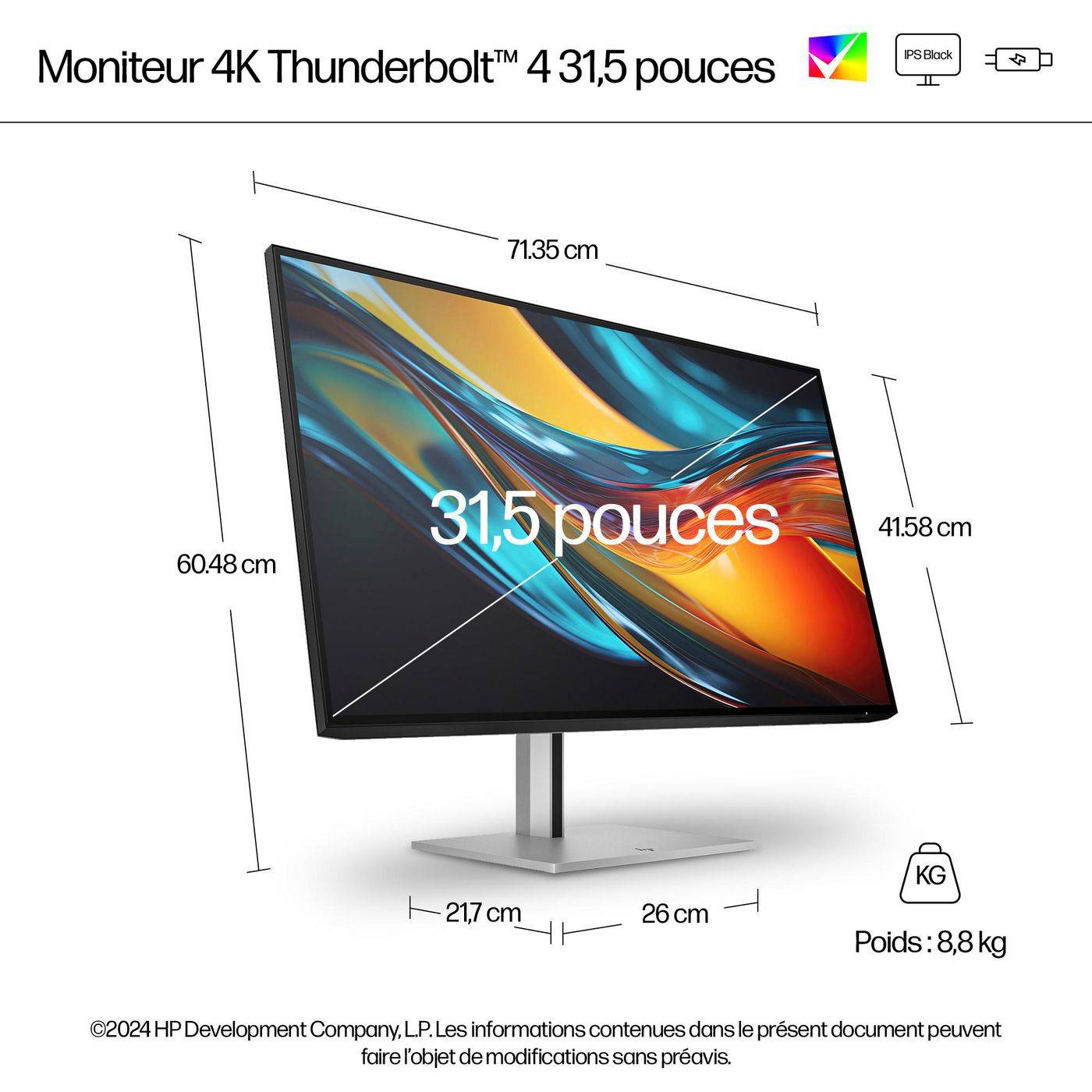 Symboolafbeelding voor HP Series 7 Pro 31,5 inch 4K Thunderbolt 4-monitor - 732 stuks, PVC-vrij