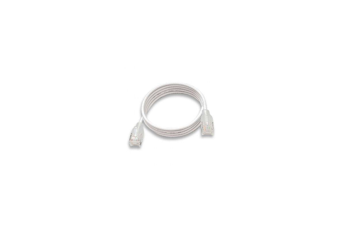 Wantec Patchkabel UTP CAT6a eGlow d=2,8mm 1,50m wit-2