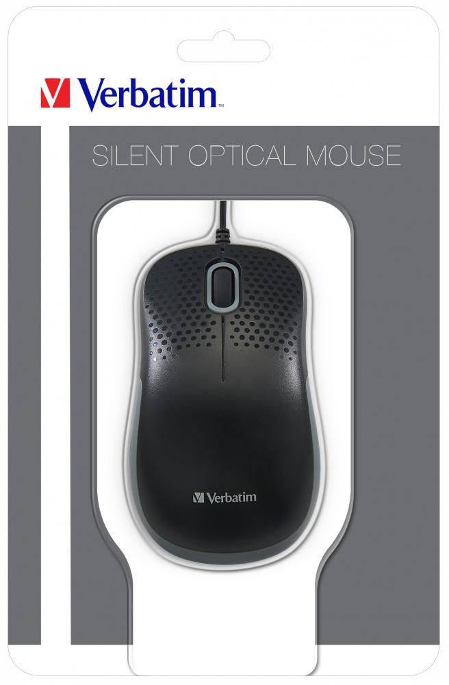 Verbatim Silent Muis USB Optisch Zwart 3 Toetsen 1000 dpi-6