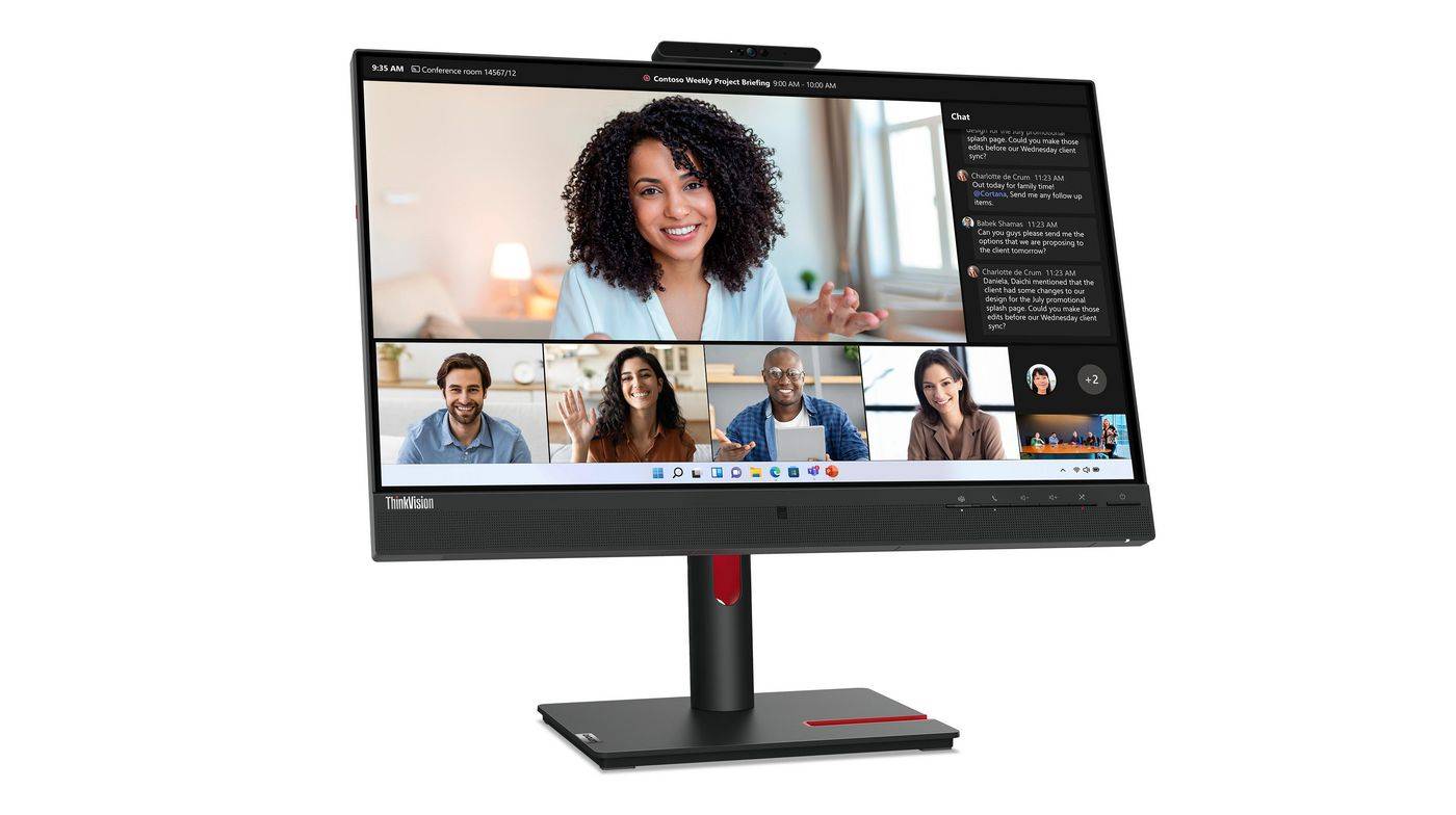 Lenovo ThinkVision T24mv-30 LED-monitor Energielabel E (A - G) 61 cm (24 inch) 1920 x 1080 Pixel 16:9 4 ms DisplayPort,-6