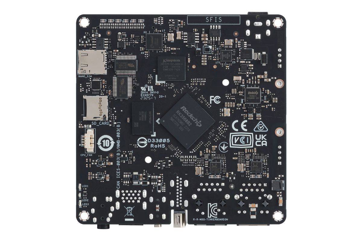 ASUS Tinker Board 3N ontwikkelingsbord Rockchip RK3568-2