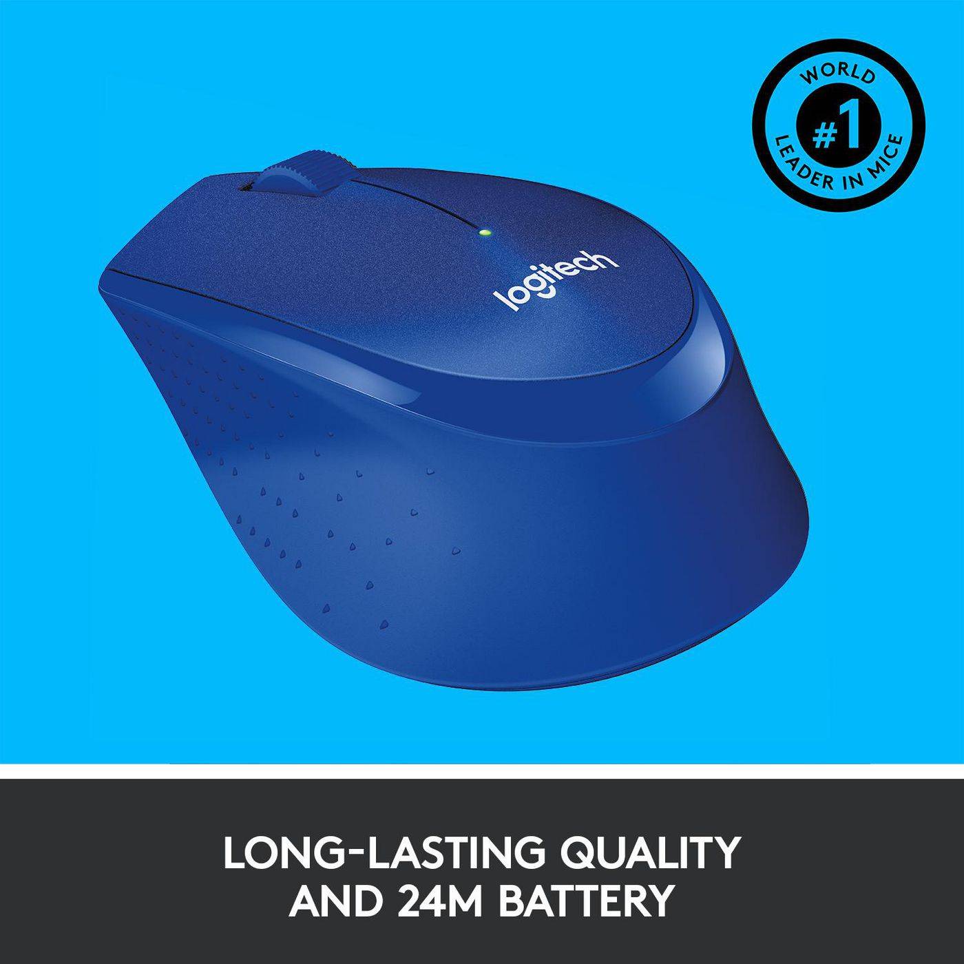 Symboolafbeelding voor Logitech M330 Silent Plus Muis Radiografisch Optisch Blauw 3 Toetsen 1000 dpi