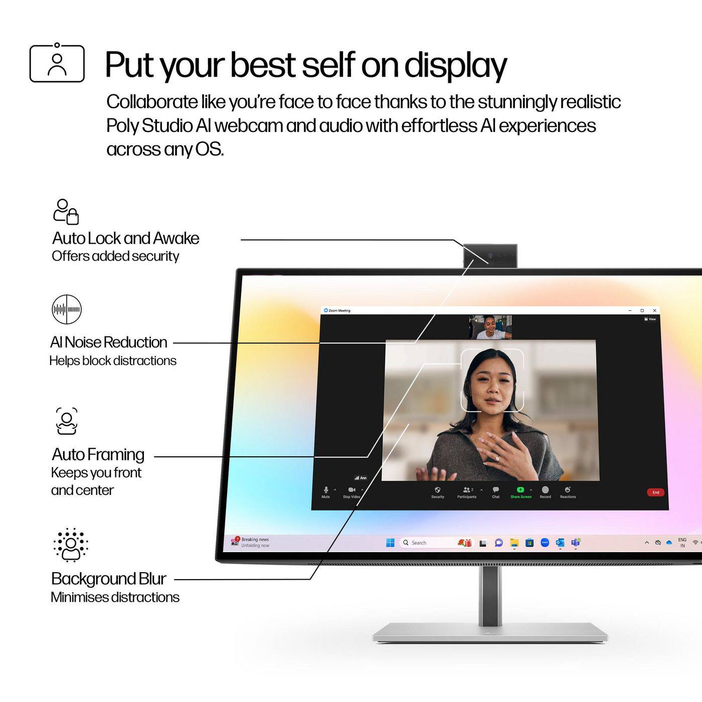 HP Series 7 Pro 27 inch 4K-conferentiemonitor - 727pm PVC-vrij-3