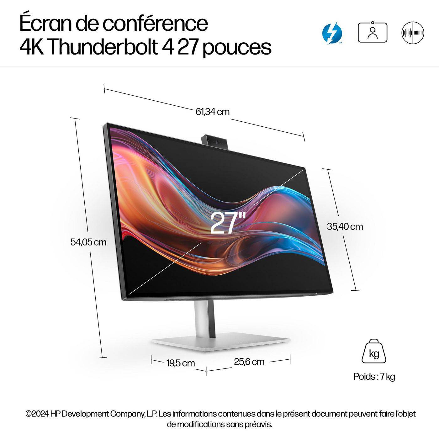 HP Series 7 Pro 27 inch 4K-conferentiemonitor - 727pm PVC-vrij-4