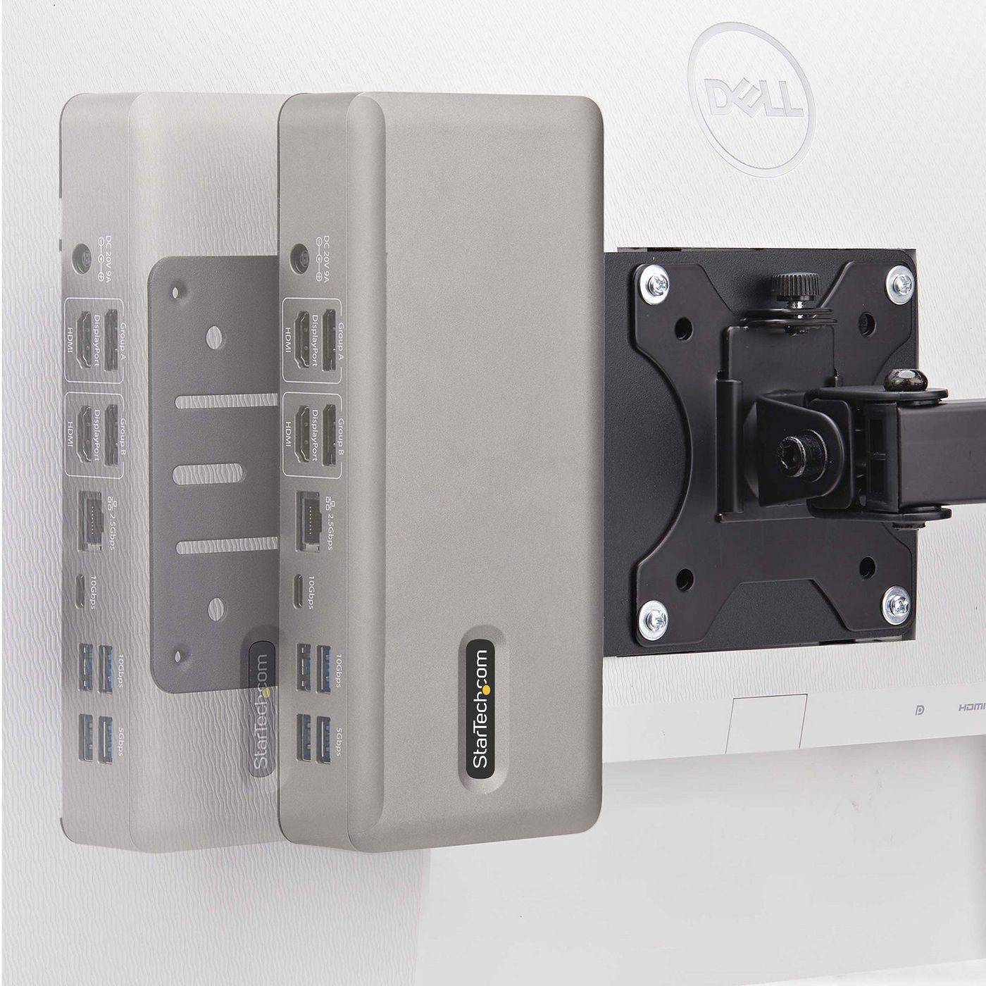 Symboolafbeelding voor StarTech.com VESA-montagebeugel voor NUC/thin clients van laptopdockingstations, compatibel met VESA 75x75/100x100.