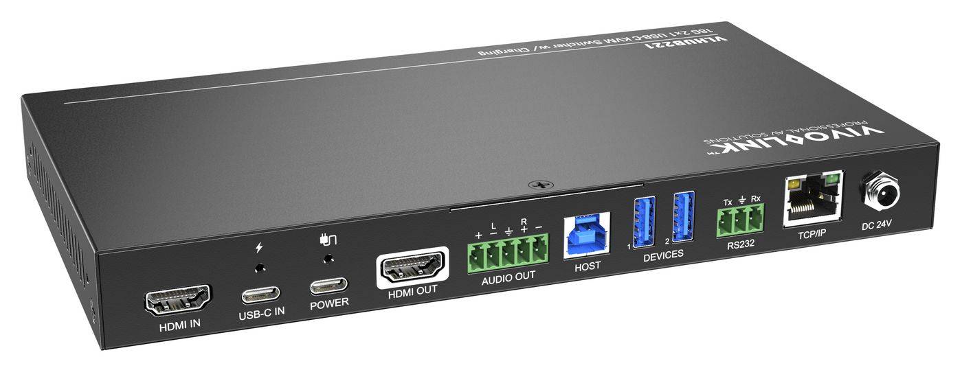 Vivolink 4K 2x1 Vergaderruimte HUB + Switcher met zachte Codec & CEC-4