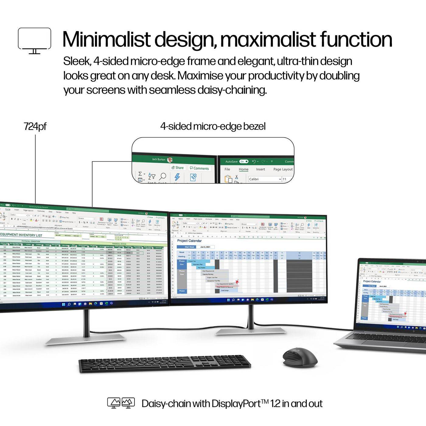 HP Series 7 Pro 23,8 inch FHD-monitor - 724pf-3