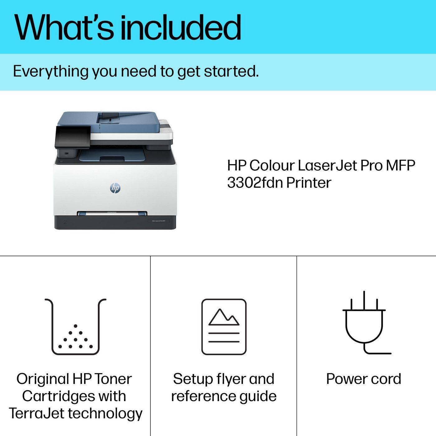 Symboolafbeelding voor HP KleurenlaserJet Pro MFP 3302FDN-printer:EUR 499Q7F#B19