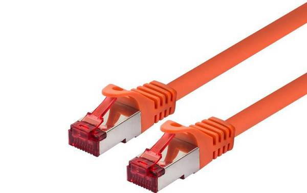 LOGON PROFESSIONELE PATCHKABEL S/FTP PIMF 15M - CAT6 - ORANJE