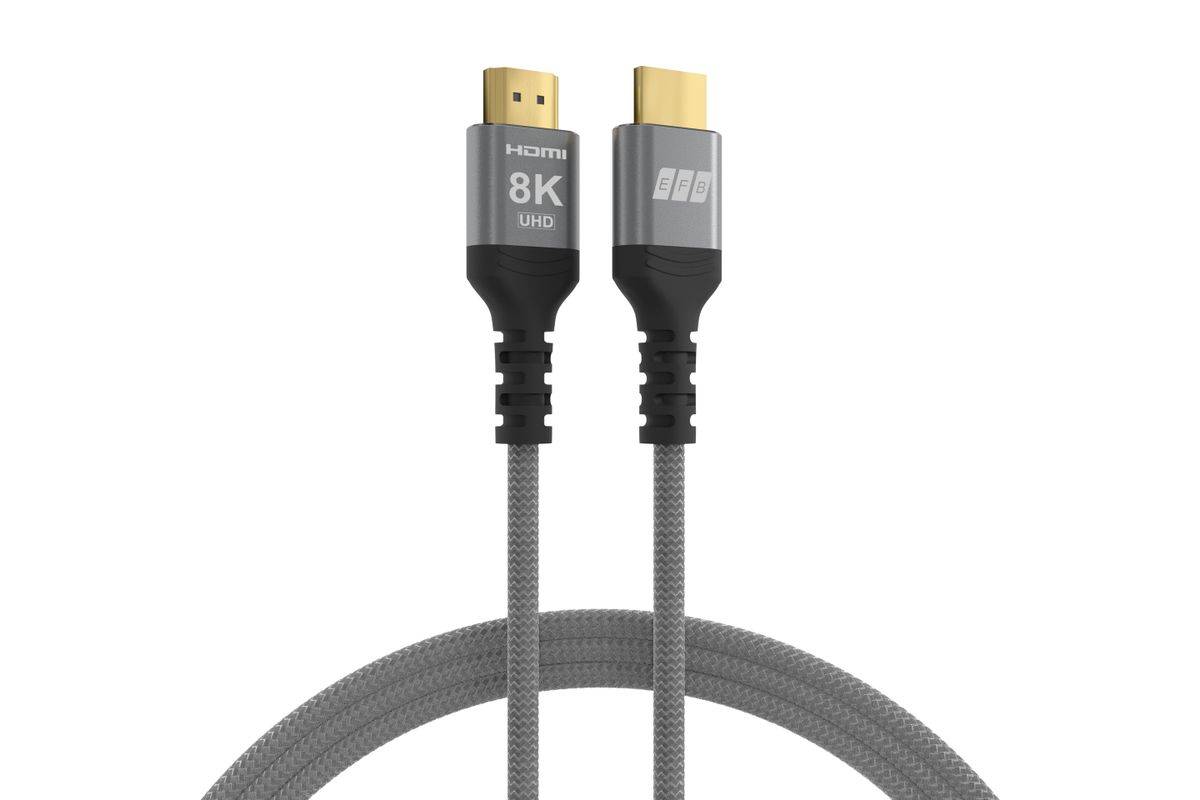 EFB Elektronik HDMI-21-00001 HDMI-kabel 0,5 m HDMI Type A (Standaard) Zwart, Grijs-0