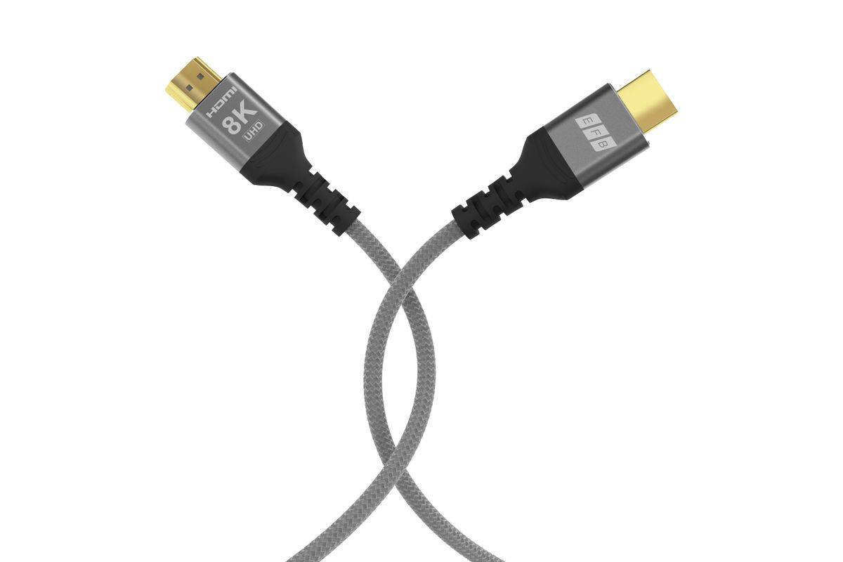 EFB Elektronik HDMI-21-00001 HDMI-kabel 0,5 m HDMI Type A (Standaard) Zwart, Grijs-1