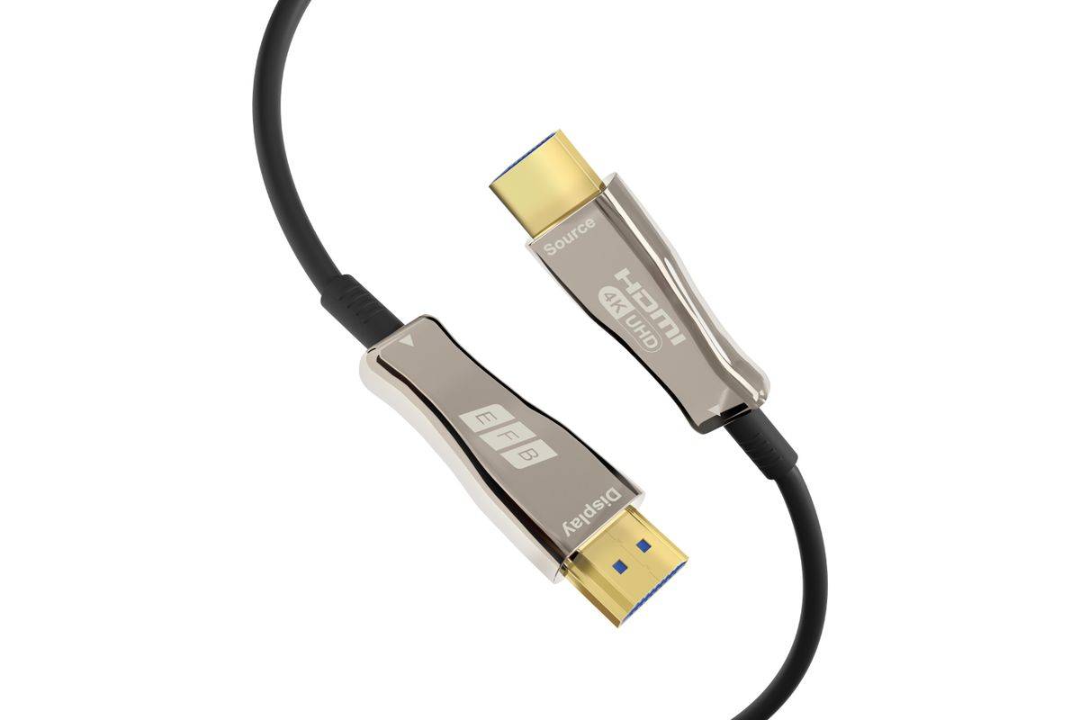 EFB Elektronik HDMI-20-00008 HDMI kabel 20 m HDMI Type A (Standaard) Zwart, Roestvrijstaal-2