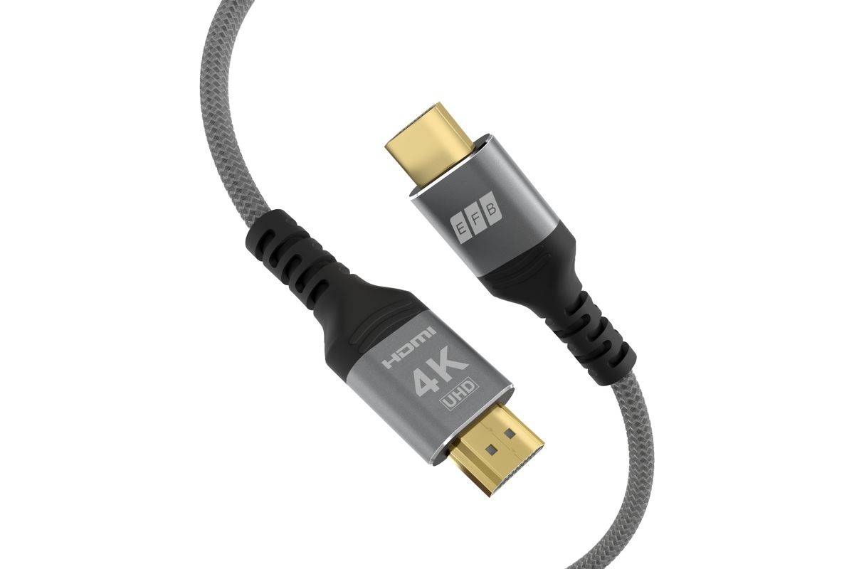 EFB Elektronik HDMI-20-00002 HDMI kabel 1 m HDMI Type A (Standaard) Grijs-1