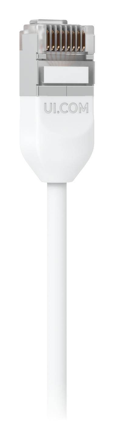 Ubiquiti 8 m, Cat 6A, tot 10 GbE, PoE++, thermoplastisch elastomeer (TPE), wit-1