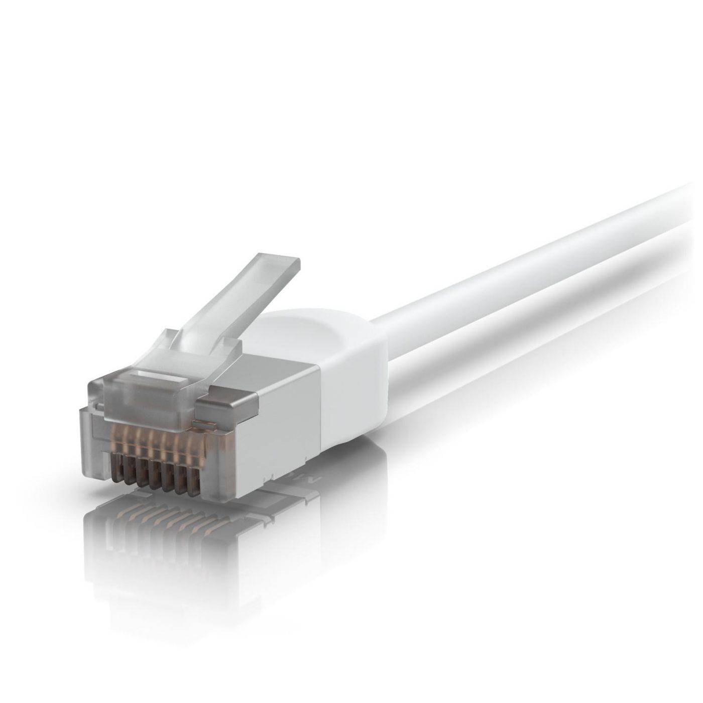 Ubiquiti 8 m, Cat 6A, tot 10 GbE, PoE++, thermoplastisch elastomeer (TPE), wit-2