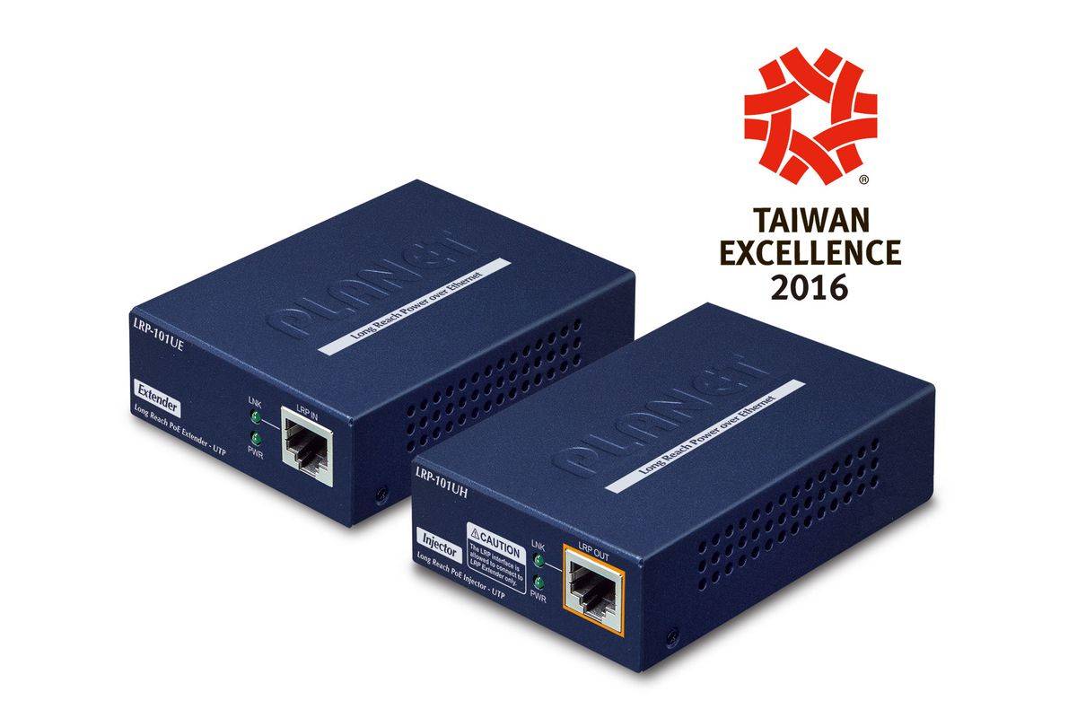 PLANET LRP-101U-KIT netwerkversterker Netwerk Zender & -ontvanger Blauw 10, 100 Mbit/s-0