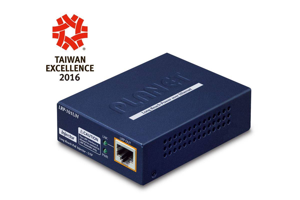 PLANET LRP-101U-KIT netwerkversterker Netwerk Zender & -ontvanger Blauw 10, 100 Mbit/s-1