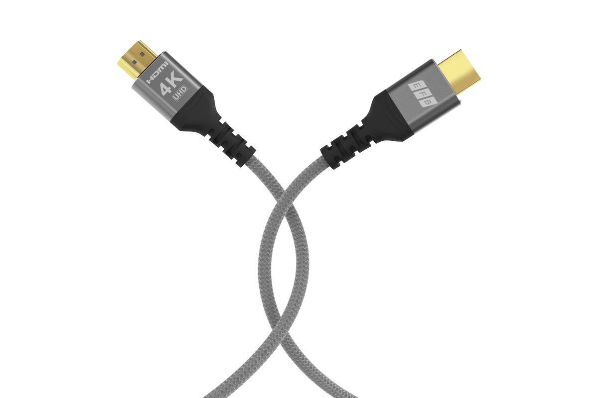 EFB Elektronik HDMI-20-00002 HDMI kabel 1 m HDMI Type A (Standaard) Grijs-2