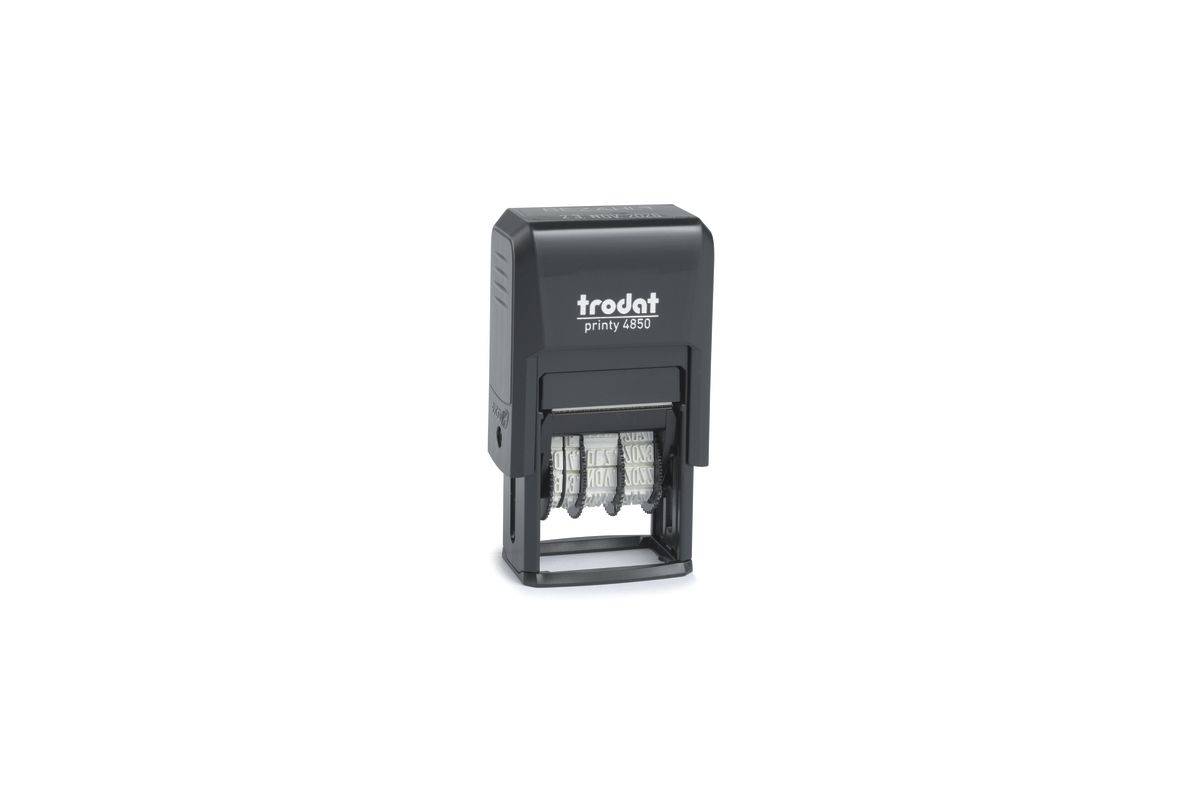 Trodat 76649 stempel op maat met eigen inktsysteem, tekst-/datumstempel van rubber-0