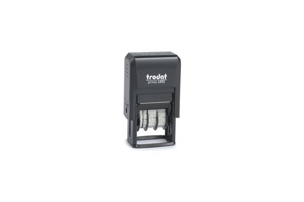 Trodat 76649 stempel op maat met eigen inktsysteem, tekst-/datumstempel van rubber