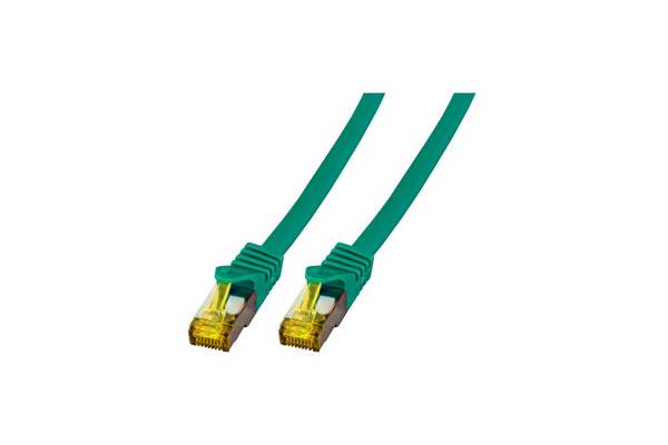 EFB RJ45 patchkabel S/FTP, Cat.6A, LSZH, Cat.7 onbewerkte kabel, 15 m, groen