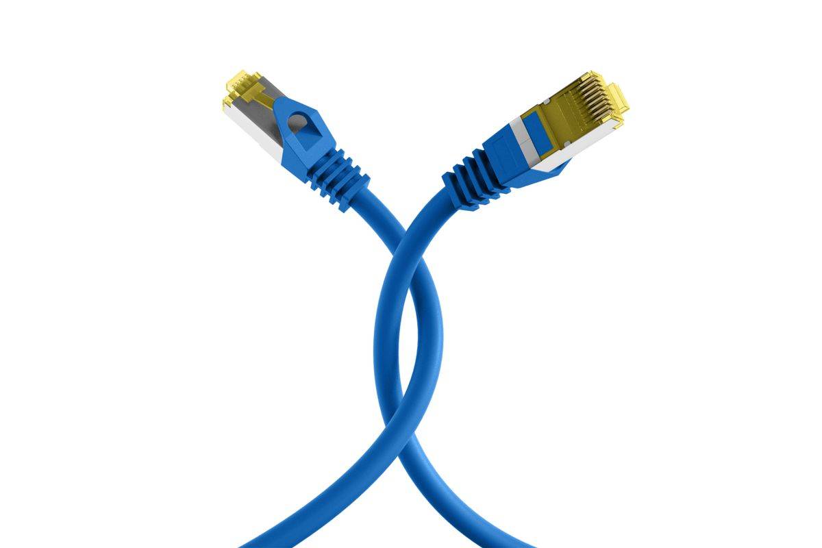 EFB Elektronik MK7001.0.15BL netwerkkabel blauw 0,15 m Cat6a S/FTP (S-STP)-2