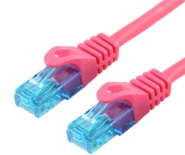 LOGON PROFESSIONELE PATCHKABEL U/UTP 1,5M - CAT5E - MAGENTA