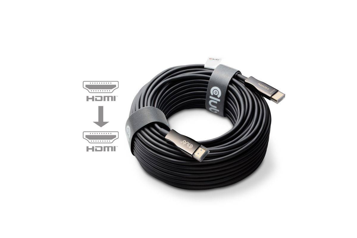 Club3D HDMI-kabel A naar A 2.1 actieve optische 8K60Hz UHD 100 meter (adviesprijs)-0