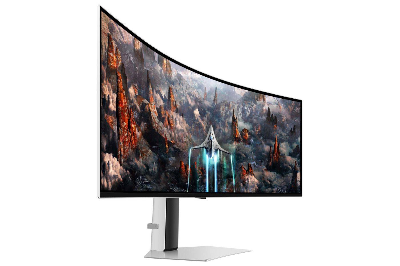 Symboolafbeelding voor Samsung 34Suxen computermonitor 124,5 cm (49") 5120 x 1440 pixels DQHD OLED zilver